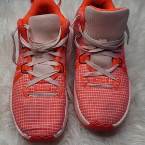 Nike LeBron Air Witness VII 7 Bright Neon Crimson Basketball Shoes Women 10 44